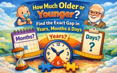 What’s the Exact Age Difference? Find the Gap in Years, Months, and Days